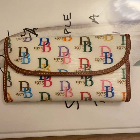 Dooney & Bourke Handbags - Dooney and Burke monogrammed checkbook wallet